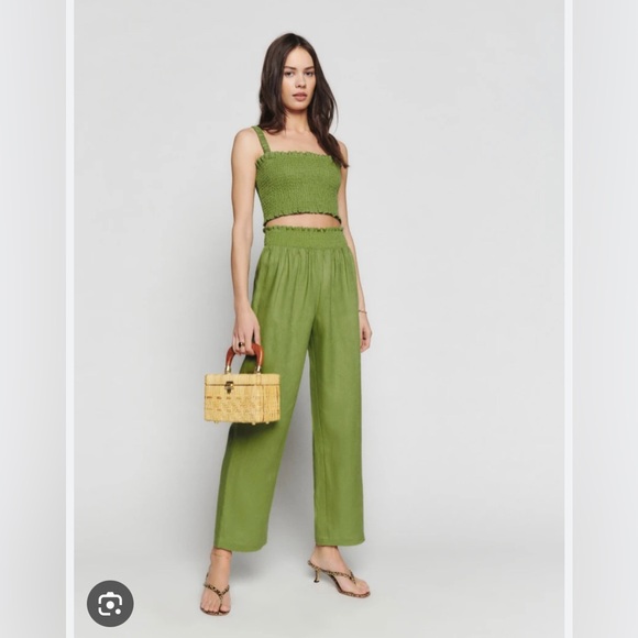 Reformation Tops - Réformation Vera Linen Two Piece Set Size 2